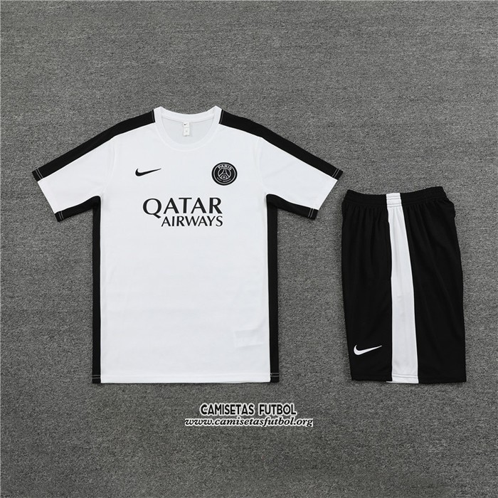 Chandal del Paris Saint-Germain Manga Corta 2023/2024 Blanco - Pantalon Corto